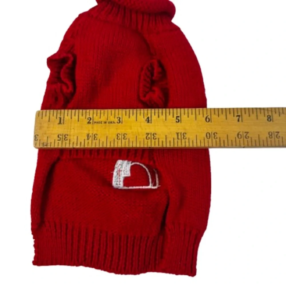 Reindeer Red Knit Dog Sweater